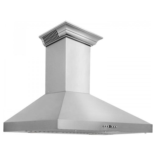 ZLINE 42 in. Stainless Steel Wall Range Hood with Built-in CrownSound Bluetooth Speakers KL3CRN-BT-42