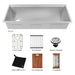 ZLINE 43 in. Garmisch Undermount Single Bowl Stainless Steel Kitchen Sink with Bottom Grid and Accessories SLS-43