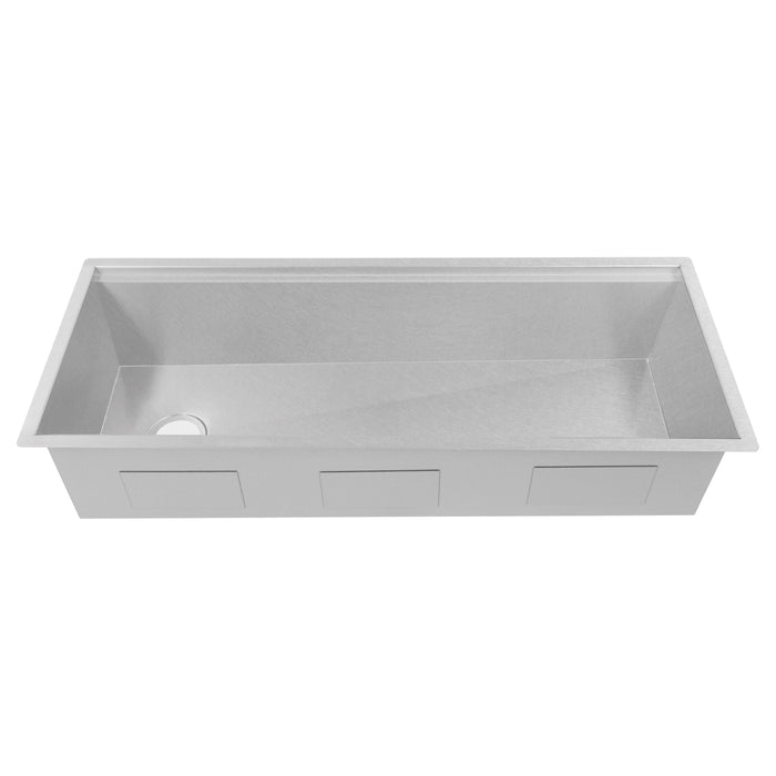 ZLINE 43 in. Garmisch Undermount Single Bowl Stainless Steel Kitchen Sink with Bottom Grid and Accessories SLS-43