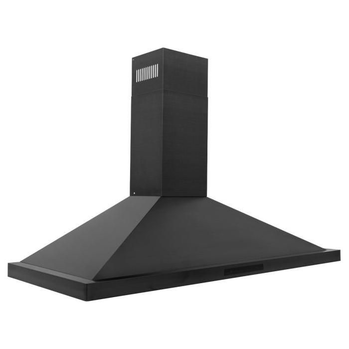 ZLINE 48 in. Convertible Vent Wall Mount Range Hood in Black Stainless Steel BSKBN-48