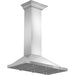 ZLINE 48 in. Convertible Vent Wall Mount Range Hood in Stainless Steel with Crown Molding, KBCRN-48