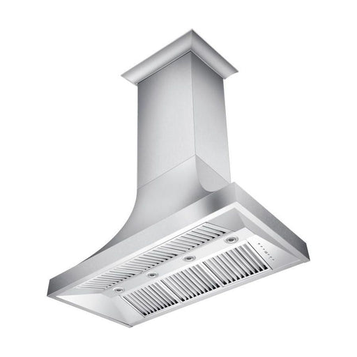 ZLINE 48 in. Designer Series DuraSnow Stainless Finish Indoor Wall Range Hood 8632S-48