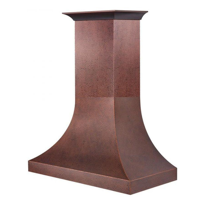 ZLINE 48 in. Designer Series Hand-Hammered Copper Finish Wall Range Hood 8632H-48