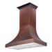 ZLINE 48 in. Designer Series Hand-Hammered Copper Finish Wall Range Hood 8632H-48