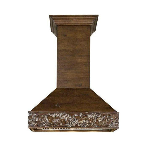 ZLINE 48 in. Designer Wooden Wall Mount Range Hood In Walnut 373RR-48