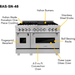 ZLINE 48 in. Dual Fuel Range and 48 in. Range Hood In DuraSnow Appliance Package 2KP-RASSNRH48