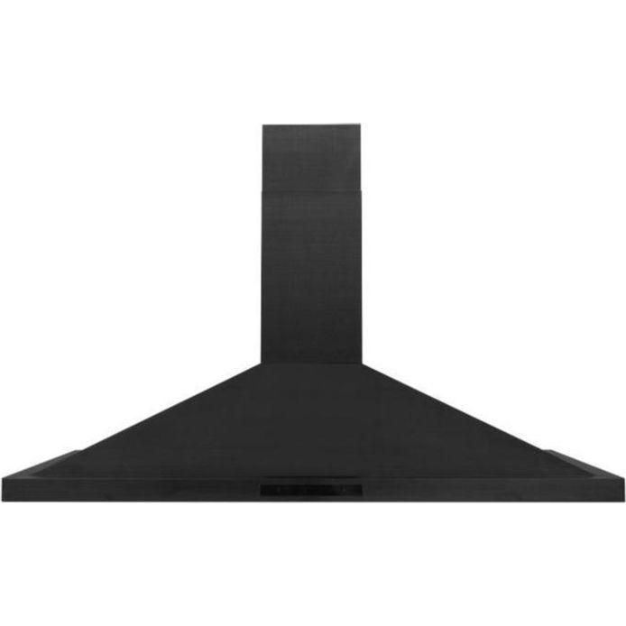 ZLINE 48 In. Dual Fuel Range In Black Stainless Steel & 48" Range Hood Appliance Package 2KP-RABRH48