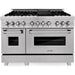 ZLINE 48 in. Dual Fuel Range, Range Hood and Dishwasher Appliance Package 3KP-RARH48-DW