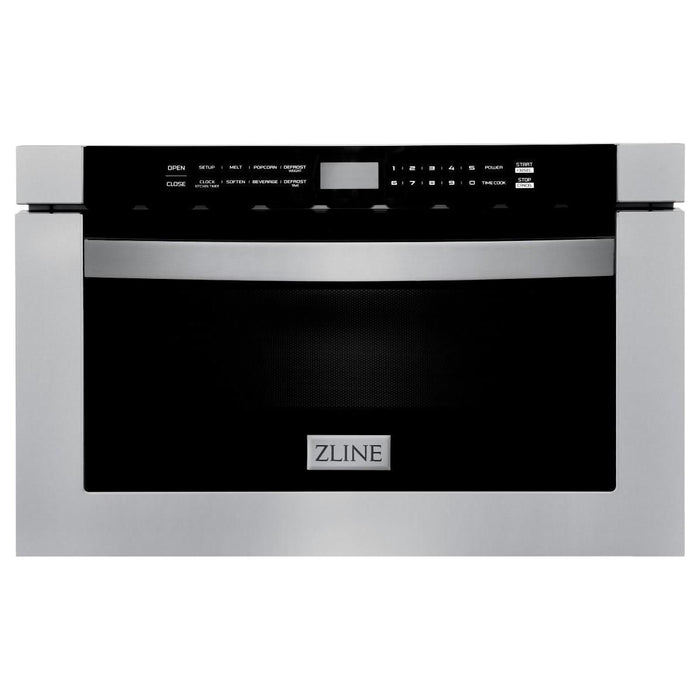 ZLINE Kitchen Appliance Packages ZLINE 48 in. Dual Fuel Range, Range Hood and Microwave Drawer Appliance Package 3KP-RARH48-MW