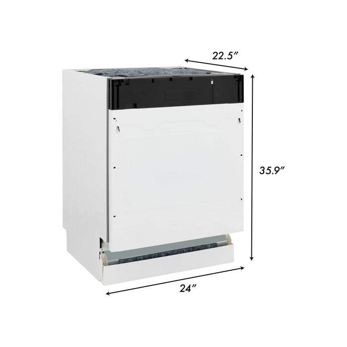 ZLINE Kitchen Appliance Packages ZLINE 48 In. Dual Fuel Range, Range Hood, Microwave Drawer and 3 Rack Dishwasher Package AB-RA48-5