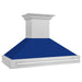 ZLINE Range Hoods ZLINE 48 In. DuraSnow® Stainless Steel Range Hood with Blue Gloss Shell, 8654SNX-BG-48