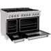 ZLINE Ranges ZLINE 48 in. Professional Dual Fuel Range with Gas Burner and 6.0 cu.ft. Electric Oven In DuraSnow Stainless Steel RAS-SN-48