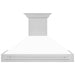 ZLINE 48 In. Stainless Steel Range Hood with White Matte Shell, 8654STX-WM-48