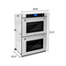 ZLINE Kitchen Appliance Packages ZLINE 48 in. Stainless Steel Rangetop and 30 in. Double Wall Oven Kitchen Appliance Package 2KP-RTAWD48