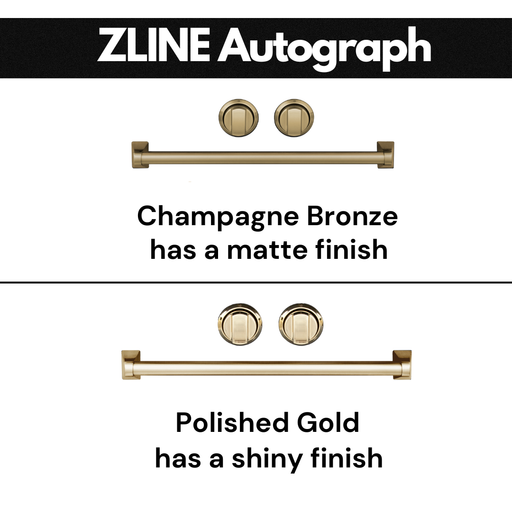 ZLINE Range Hoods ZLINE 48 Inch Autograph Edition Range Hood with White Matte Shell and Champagne Bronze Handle 8654STZ-WM48-CB