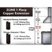 ZLINE 5 ft. Chimney Extension for Ceilings up to 12.5 ft., 8KBF-E