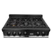 ZLINE Kitchen Appliance Packages ZLINE 5-Piece Appliance Package - 36 In. Gas Rangetop, Range Hood, Refrigerator, Dishwasher and Wall Oven in Black Stainless Steel, 5KPR-RTBRH36-AWSDWV