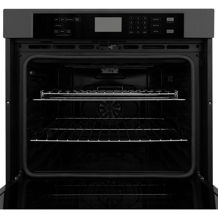 ZLINE Kitchen Appliance Packages ZLINE 5-Piece Appliance Package - 36 In. Gas Rangetop, Range Hood, Refrigerator, Dishwasher and Wall Oven in Black Stainless Steel, 5KPR-RTBRH36-AWSDWV