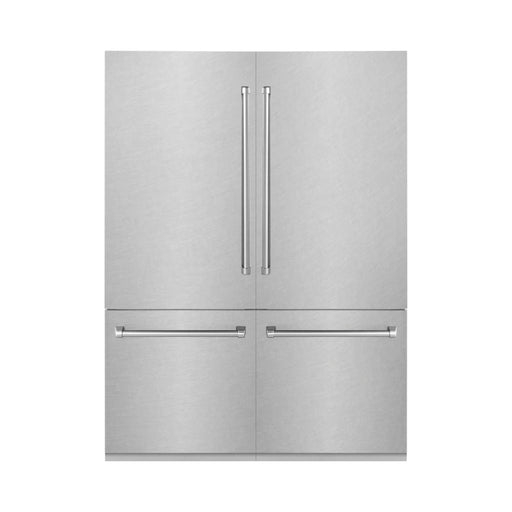 ZLINE Refrigerators ZLINE 60" 32.2 cu. ft. Built-In Refrigerator with Internal Water and Ice Dispenser in Fingerprint Resistant Stainless Steel, RBIV-SN-60