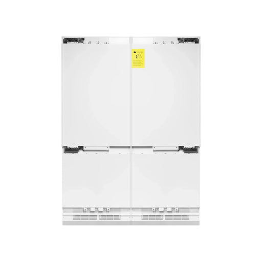 ZLINE Refrigerators ZLINE 60 In. 32.2 cu. Ft. Panel Ready Built-In 4-Door French Door Refrigerator with Gold Handles, RBIV-60-G