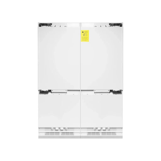 ZLINE Refrigerators ZLINE 60 In. 32.2 cu. Ft. Panel Ready Built-In 4-Door French Door Refrigerator with Matte Black Handles, RBIV-60-B