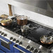 ZLINE Ranges ZLINE 60 In. Professional Dual Fuel Range in DuraSnow® Stainless Steel with Blue Gloss Door, RAS-BG-60