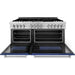 ZLINE 60 In. Professional Dual Fuel Range in Stainless Steel with Blue Matte Door, RA-BM-60