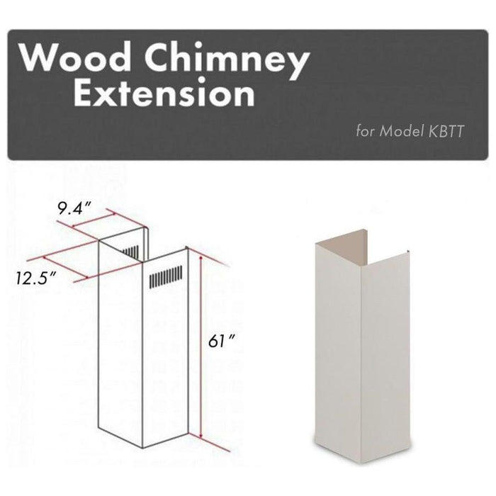 ZLINE 61 In. Chimney Extension for Ceilings up to 12.5 ft., KPTT-E