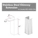 ZLINE 61 in. Stainless Steel Chimney Extension for Ceilings up to 12.5 ft, KB2-4SSXS-36-304-E