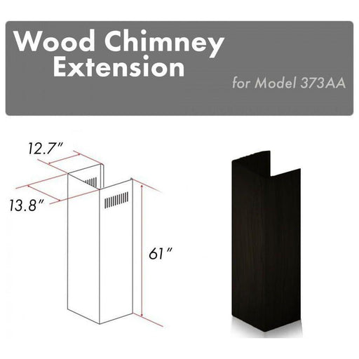 ZLINE Range Hood Accessories ZLINE 61 in. Wooden Chimney Extension for Ceilings up to 12.5 ft, 373AA-E