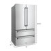 ZLINE Appliance Bundle - 36 in. Gas Range, Range Hood, 3 Rack Dishwasher, Refrigerator, Bundle-4KPR-RGRH36-DWV