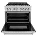 ZLINE Appliance Bundle - 36 in. Gas Range, Range Hood, 3 Rack Dishwasher, Refrigerator, Bundle-4KPR-RGRH36-DWV