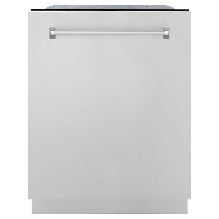 ZLINE Appliance Package - 30" Dual Fuel Range, Microwave Drawer, Range Hood, Refrigerator with Water and Ice Dispenser, Dishwasher, 5KPRW-RARH30-MWDWM