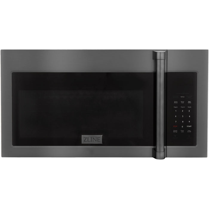 ZLINE Appliance Package - 30 in. Dual Fuel Range, Microwave, Refrigerator in Black Stainless, 3KPR-RABOTRH30