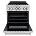 ZLINE Appliance Package - 30 in. Dual Fuel Range, Over-the-Range Microwave, 3 Rack Dishwasher, Refrigerator, 4KPR-RAOTRH30-DWV