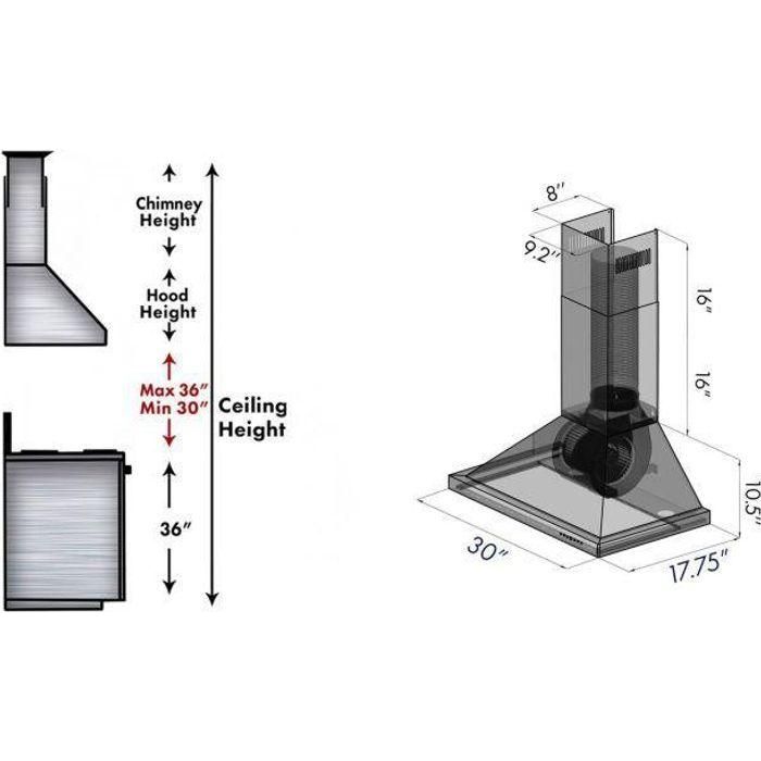 ZLINE Appliance Package - 30 In. Gas Range, Range Hood, Dishwasher in Black Stainless Steel, 3KP-RGBRH30-DWV