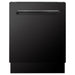 ZLINE Appliance Package - 30 In. Gas Range, Range Hood, Dishwasher in Black Stainless Steel, 3KP-RGBRH30-DWV