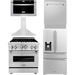 ZLINE Appliance Package - 30 In. Gas Range, Range Hood, Microwave Drawer, Refrigerator with Water and Ice Dispenser and Dishwasher in Stainless Steel, 5KPRW-RGRH30-MWDWV