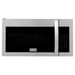 ZLINE Appliance Package - 30 in. Professional Double Wall Oven, 30 in. Rangetop, Over The Range Convection Microwave With Modern Handle In Stainless Steel, 3KP-RTOTR30-AWD