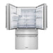 ZLINE Appliance Package - 30 In. Rangetop, Range Hood, Refrigerator with Water and Ice Dispenser and Wall Oven, 4KPRW-RTRH30-AWD