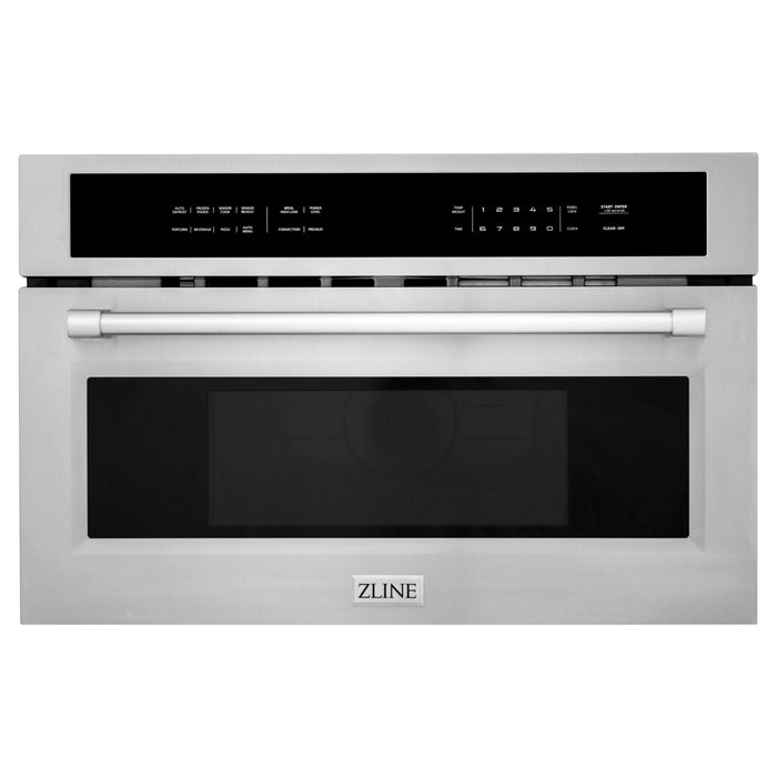 ZLINE Appliance Package - 30 In. Rangetop, Wall Oven, Refrigerator and Microwave Oven in Stainless Steel, 4KPR-RT30-MWAWS