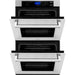 ZLINE Appliance Package - 30" Professional Double Wall Oven, 30" Rangetop, Range Hood In Stainless Steel, 3KP-RTRH30-AWD