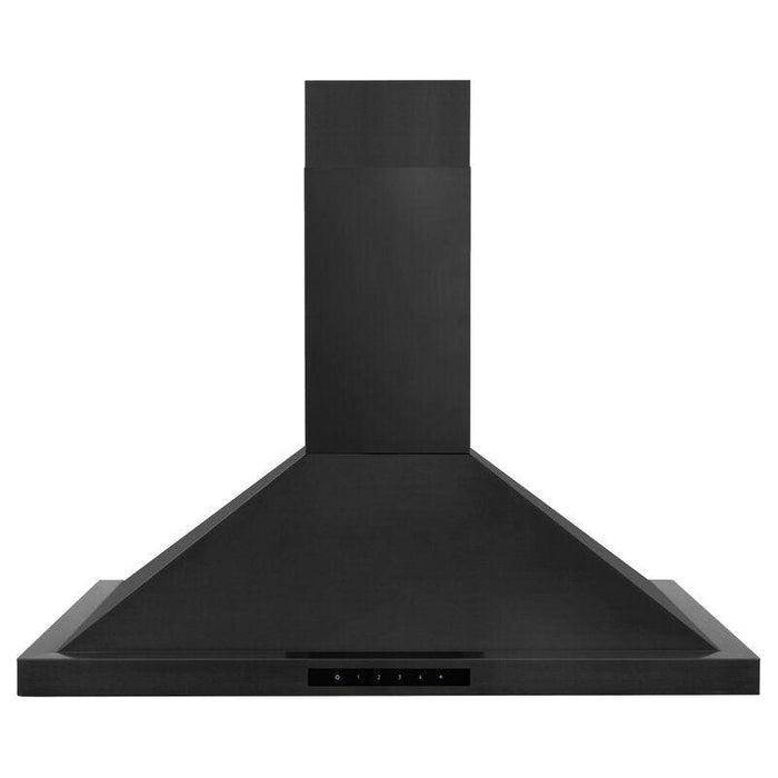 ZLINE Appliance Package - 30" Professional Double Wall Oven, 36" Rangetop, Range Hood In Black Stainless Steel, 3KP-RTBRH36-AWD