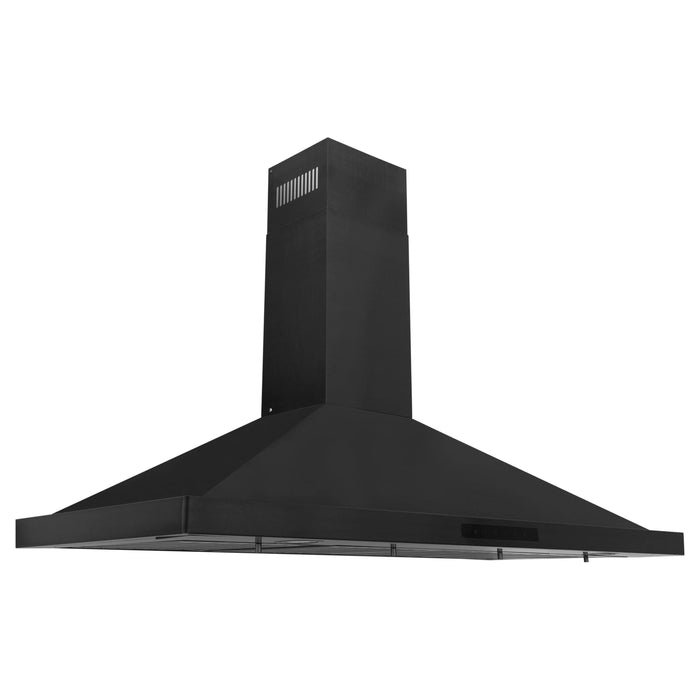 ZLINE Appliance Package - 30" Rangetop With 4 Gas Burners, Range Hood In Black Stainless Steel, 2KP-RTBRH30