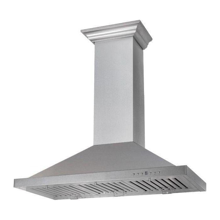 ZLINE Appliance Package - 36" Rangetop With 6 Gas Burners, Range Hood in DuraSnow® Stainless Steel, 2KP-RTSRH36