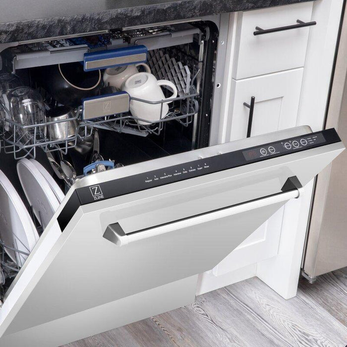 ZLINE Kitchen Appliance Packages ZLINE Appliance Package - 48 in. Gas Range, Range Hood, Microwave Drawer, 3 Rack Dishwasher, Refrigerator, 5KPR-RGRH48-MWDWV
