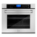 ZLINE Appliance Package - 48 In. Gas Rangetop, Range Hood, Refrigerator with Water and Ice Dispenser, Dishwasher and Wall Oven in Stainless Steel, 5KPRW-RTRH48-AWSDWV