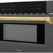 ZLINE Autograph 30 In. 1.2 cu. ft. Built-In Microwave Drawer In Black Stainless Steel with Gold Accents, MWDZ-30-BS-G