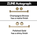 ZLINE Autograph 36 in. Range with Gas Burner and Gas Oven In Black Stainless Steel with Gold Accents RGBZ-36-G