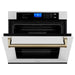 ZLINE Autograph Bronze Package - 36 in. Rangetop, 36 in. Range Hood, Dishwasher, Refrigerator, Microwave Oven, Wall Oven